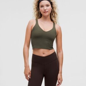 NWT Lululemon Dark Olive Align Tank